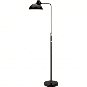 FRITZ HANSEN KAISER IDELL 6580-F SORT GULVLAMPE