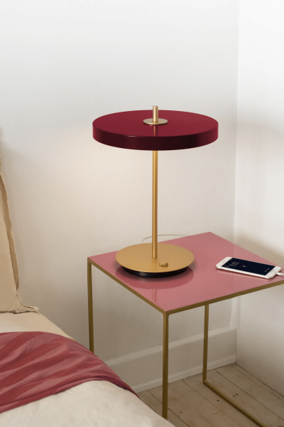 UMAGE ASTERIA USB RØD BORDLAMPE - Billede 3