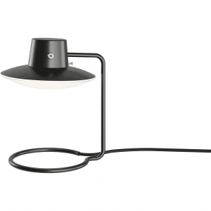 LOUIS POULSEN AJ OXFORD H28 SORT METAL/OPAL GLAS BORDLAMPE