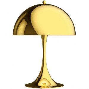 LOUIS POULSEN PANTHELLA MINI MESSING BORDLAMPE