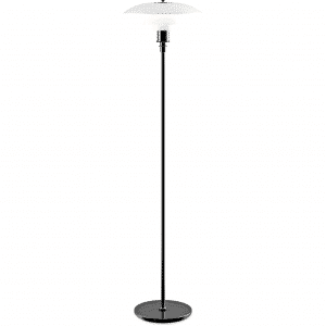 LOUIS POULSEN PH 3½-2½ SORT METALLISERET GULVLAMPE