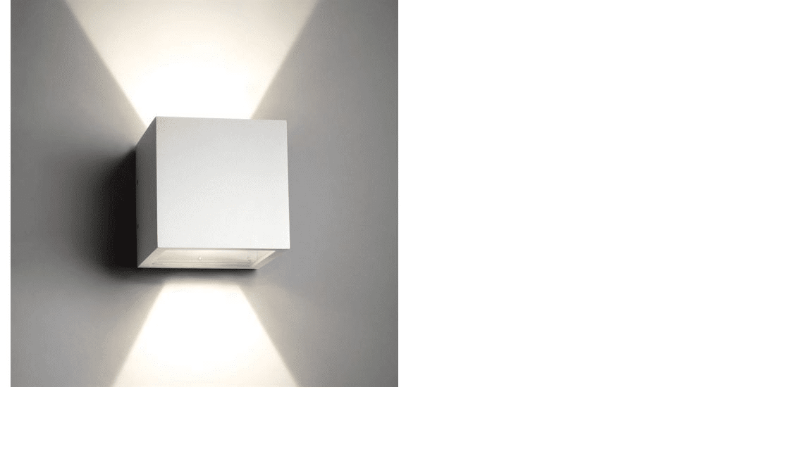 LIGHT-POINT CUBE D10 LED HVID VÆGLAMPE