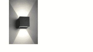 LIGHT-POINT CUBE D10 LED SORT VÆGLAMPE