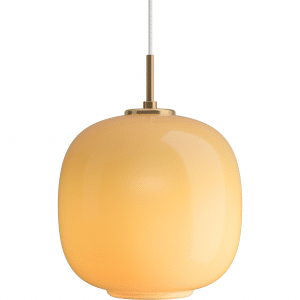 Radiohus Ø250 Amber Glas