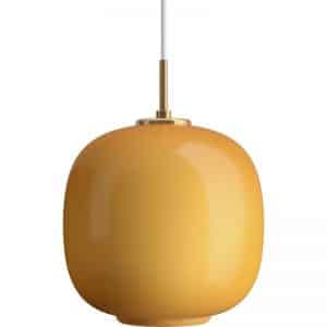 Radiohus Ø250 Amber Glas