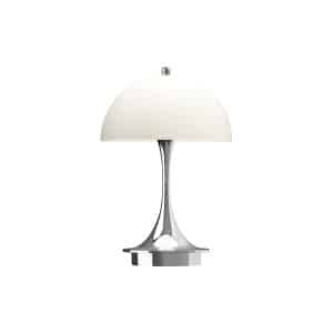 Panthella 160 Portable bordlampe chrome opal beige